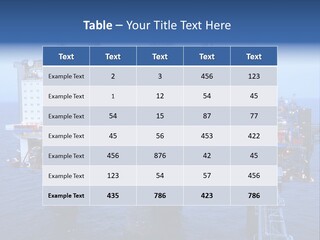 Oil Platform Concrete PowerPoint Template