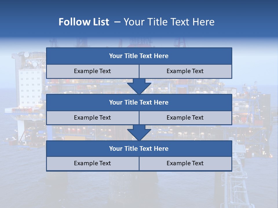 Oil Platform Concrete PowerPoint Template