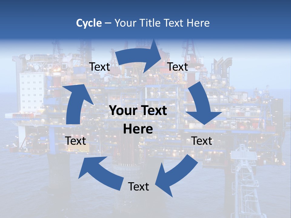 Oil Platform Concrete PowerPoint Template