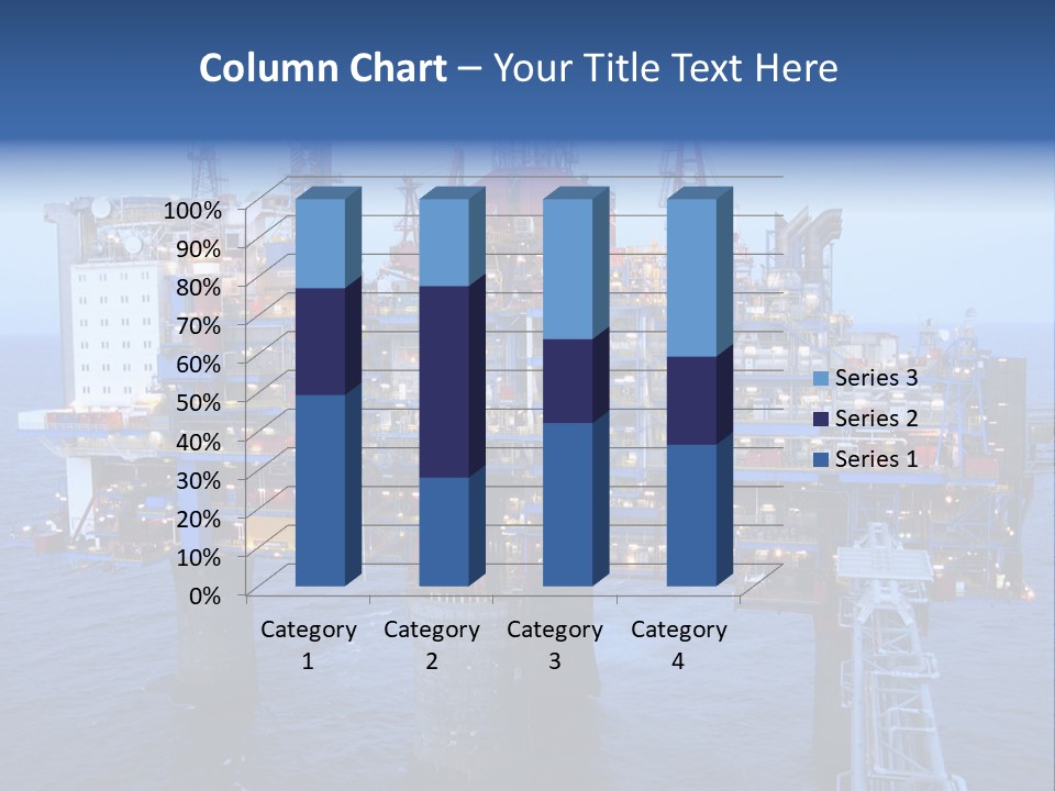 Oil Platform Concrete PowerPoint Template
