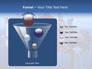 Oil Platform Concrete PowerPoint Template