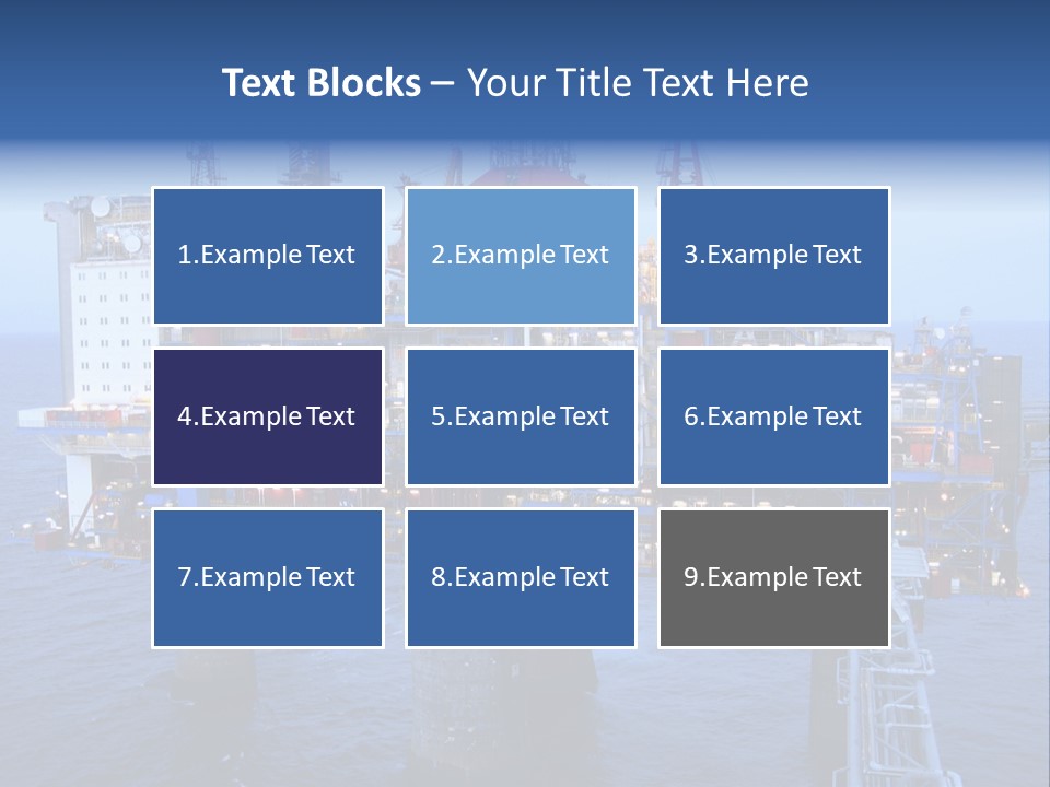 Oil Platform Concrete PowerPoint Template