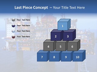 Oil Platform Concrete PowerPoint Template