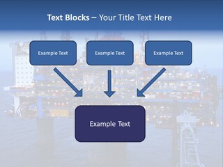 Oil Platform Concrete PowerPoint Template