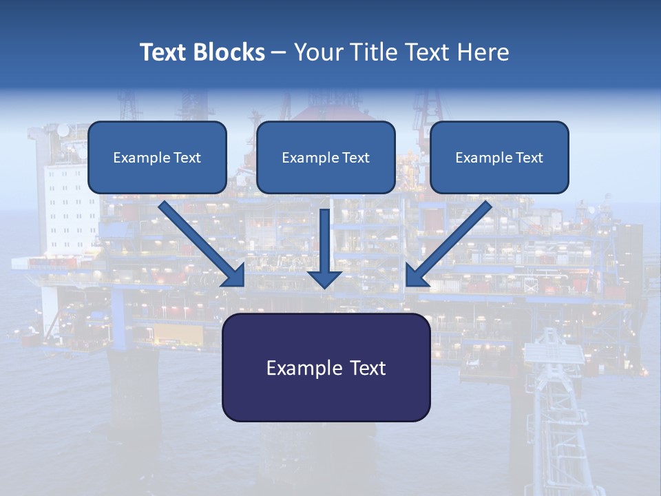 Oil Platform Concrete PowerPoint Template