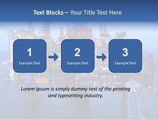 Oil Platform Concrete PowerPoint Template