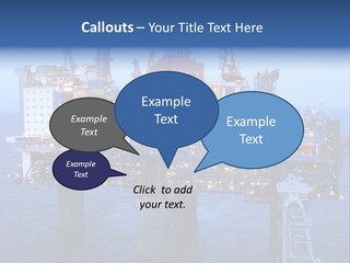 Oil Platform Concrete PowerPoint Template