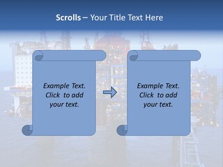 Oil Platform Concrete PowerPoint Template