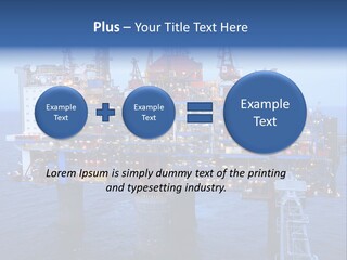 Oil Platform Concrete PowerPoint Template