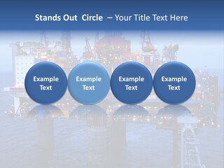 Oil Platform Concrete PowerPoint Template