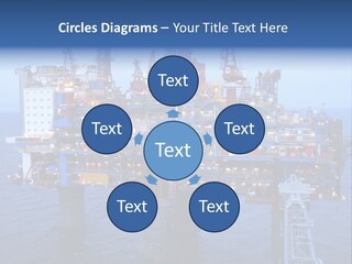 Oil Platform Concrete PowerPoint Template