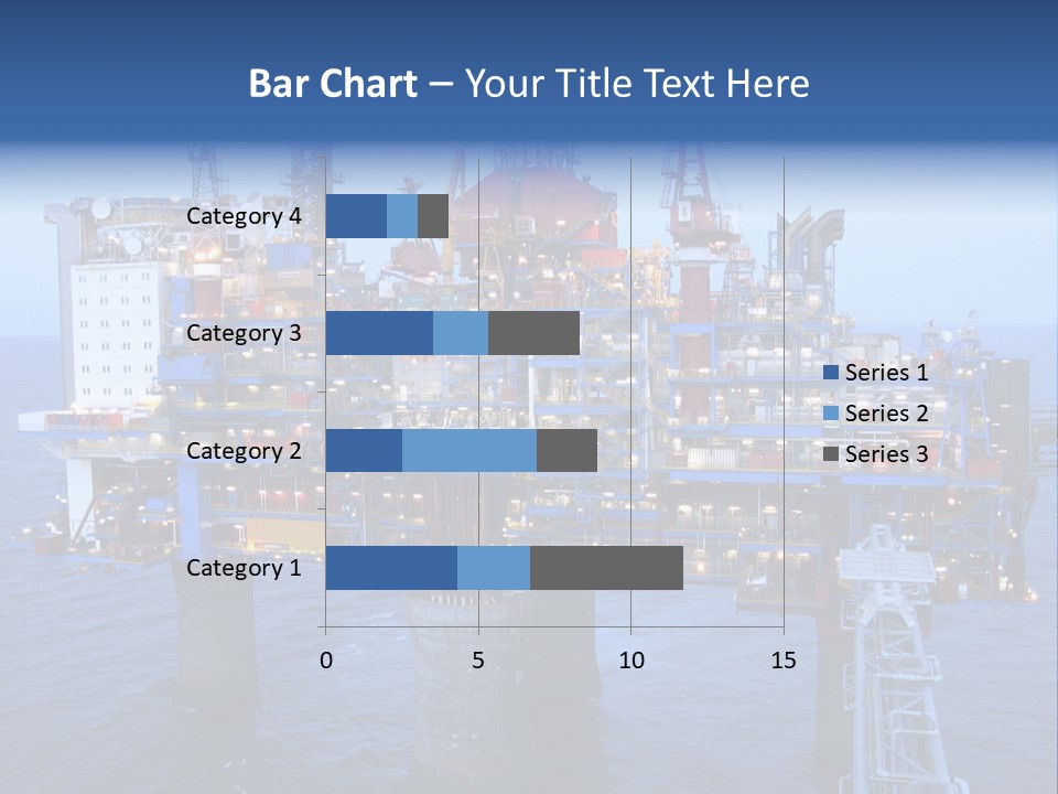 Oil Platform Concrete PowerPoint Template