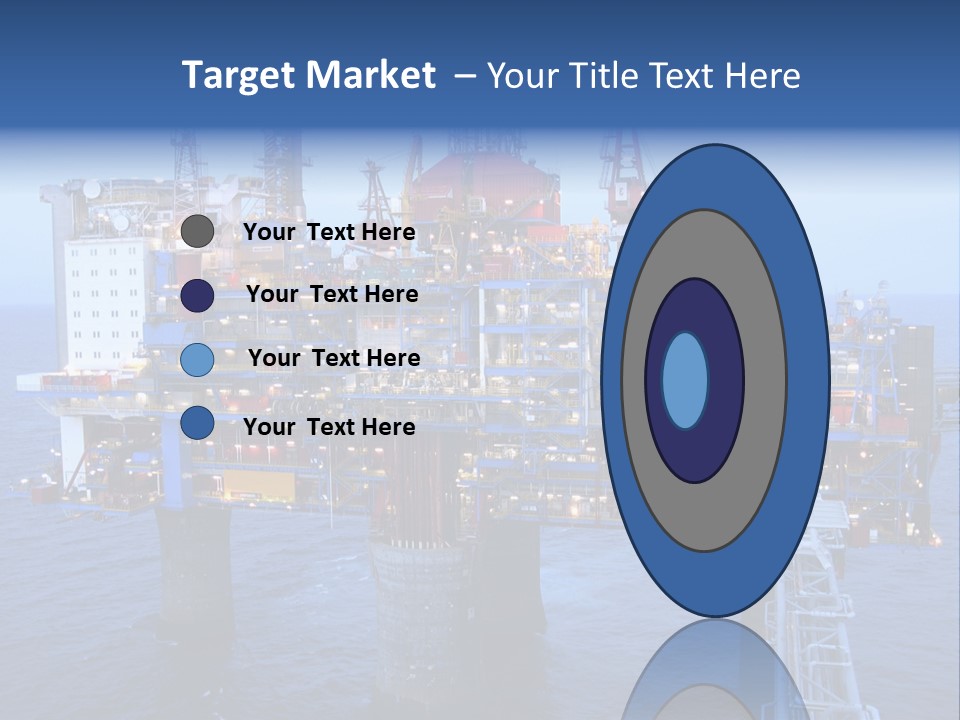 Oil Platform Concrete PowerPoint Template