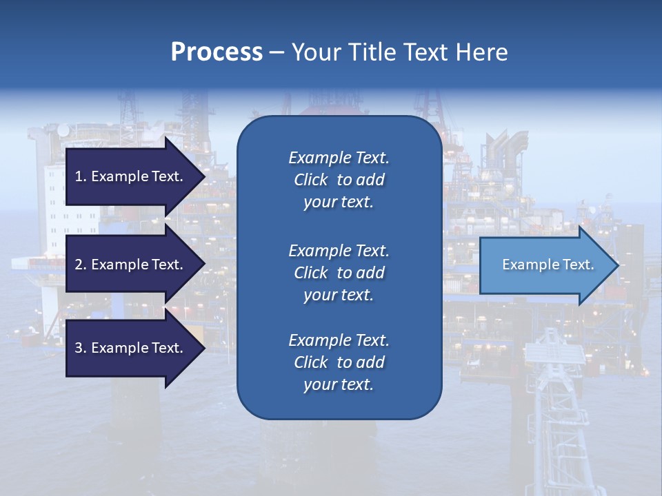 Oil Platform Concrete PowerPoint Template