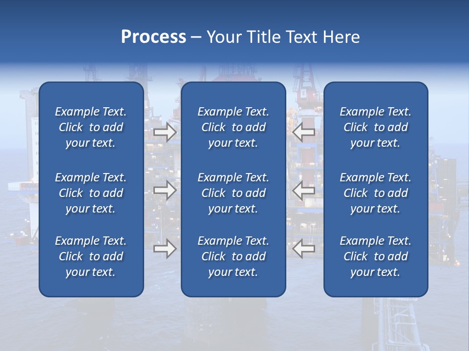 Oil Platform Concrete PowerPoint Template