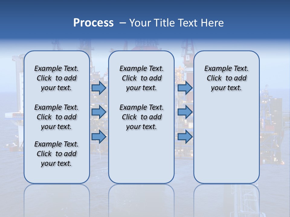 Oil Platform Concrete PowerPoint Template