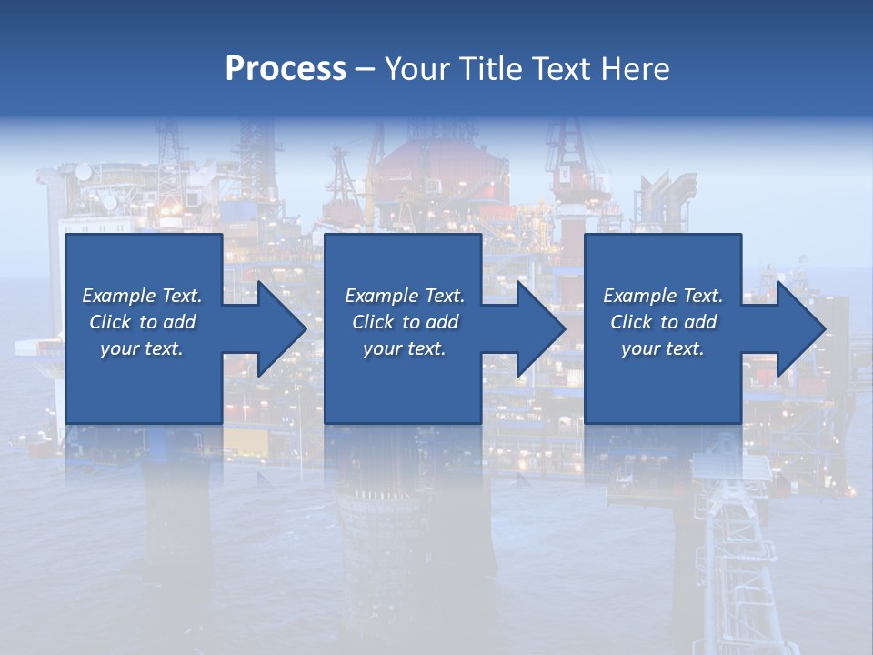 Oil Platform Concrete PowerPoint Template
