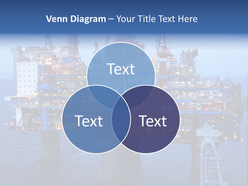 Oil Platform Concrete PowerPoint Template