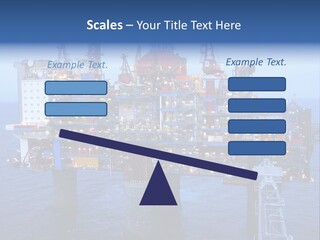 Oil Platform Concrete PowerPoint Template