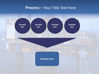 Oil Platform Concrete PowerPoint Template