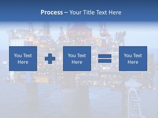 Oil Platform Concrete PowerPoint Template
