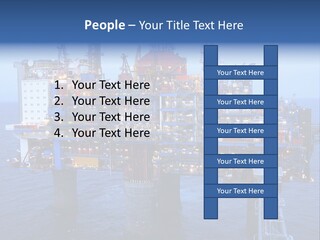 Oil Platform Concrete PowerPoint Template
