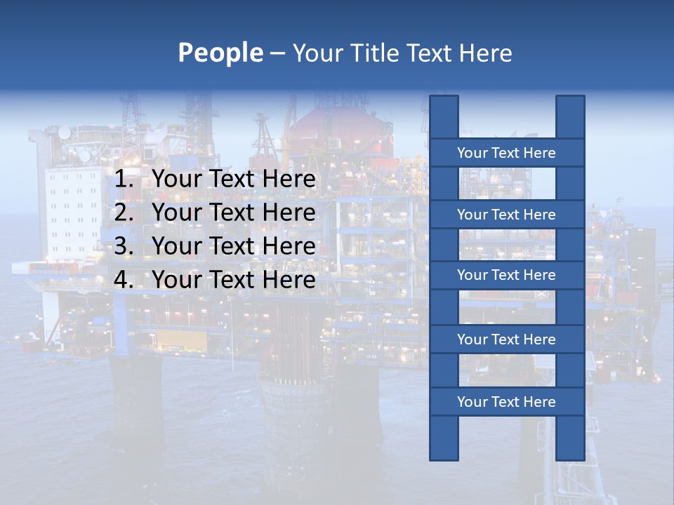 Oil Platform Concrete PowerPoint Template