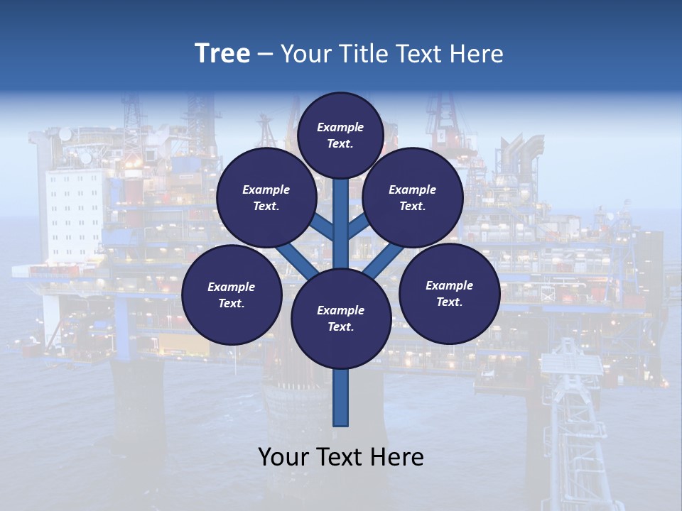 Oil Platform Concrete PowerPoint Template