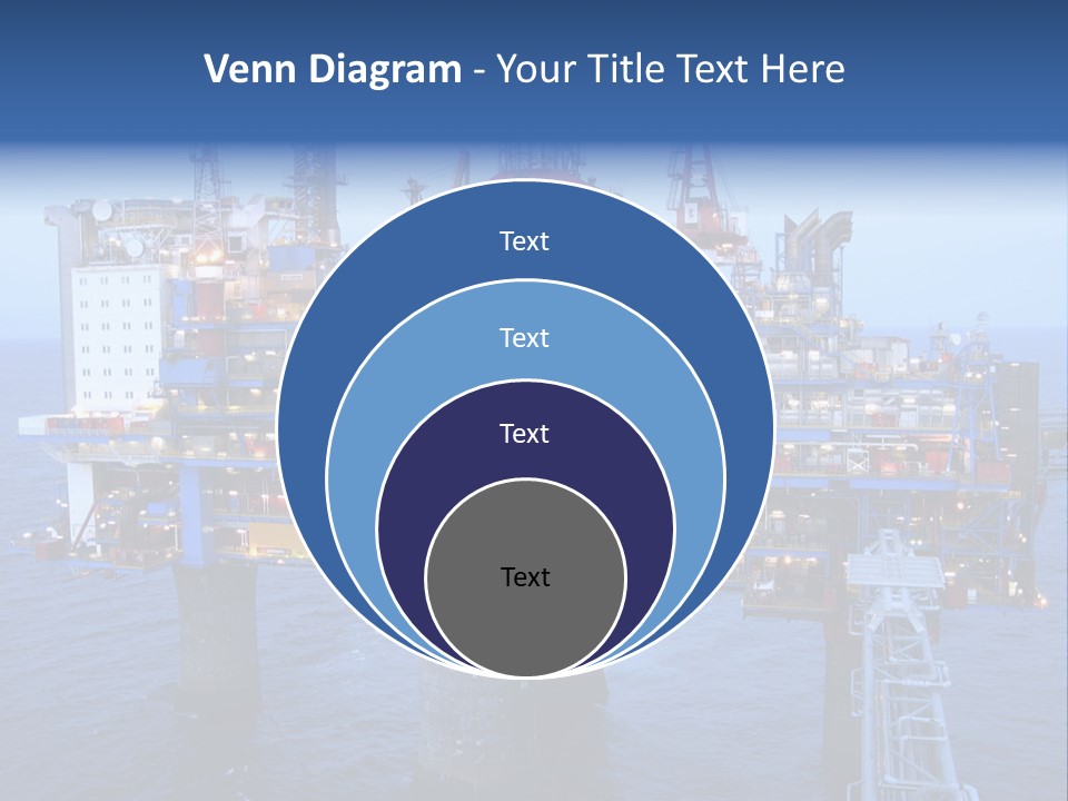 Oil Platform Concrete PowerPoint Template