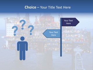 Oil Platform Concrete PowerPoint Template