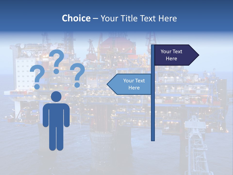 Oil Platform Concrete PowerPoint Template