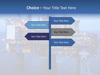 Oil Platform Concrete PowerPoint Template