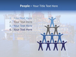 Oil Platform Concrete PowerPoint Template