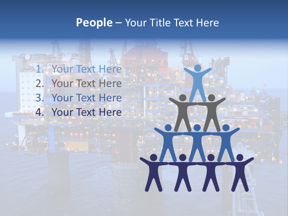 Oil Platform Concrete PowerPoint Template