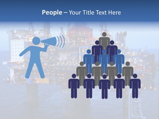 Oil Platform Concrete PowerPoint Template