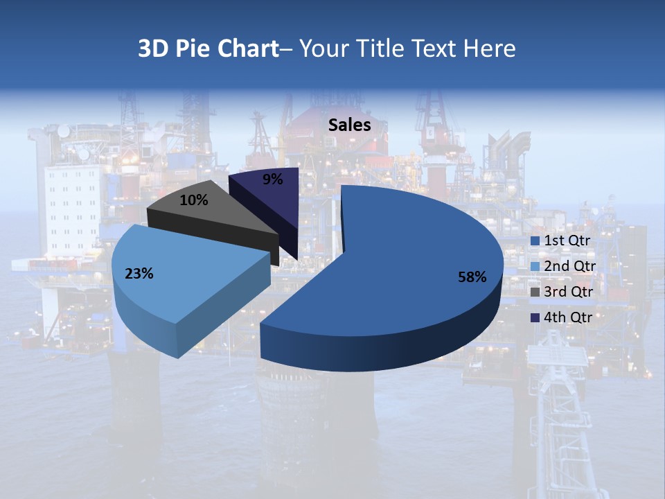 Oil Platform Concrete PowerPoint Template