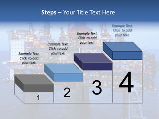 Oil Platform Concrete PowerPoint Template