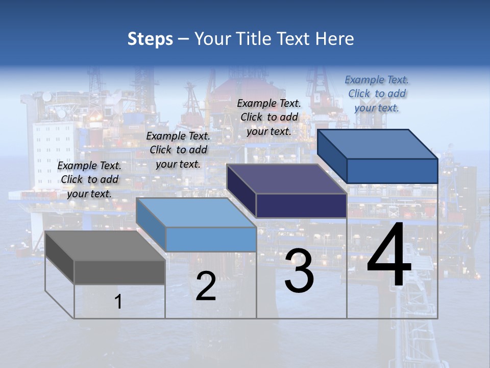 Oil Platform Concrete PowerPoint Template