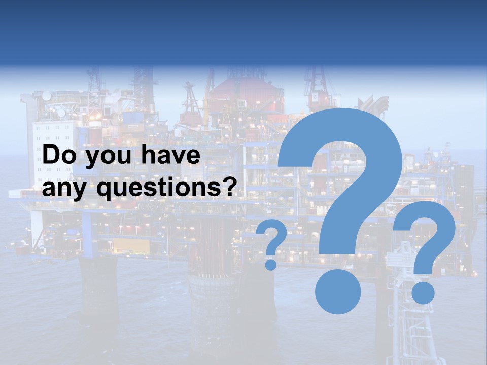 Oil Platform Concrete PowerPoint Template