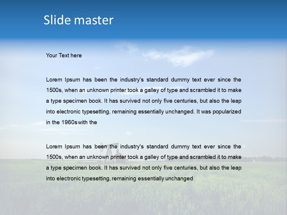 Cloud Industry Oat PowerPoint Template