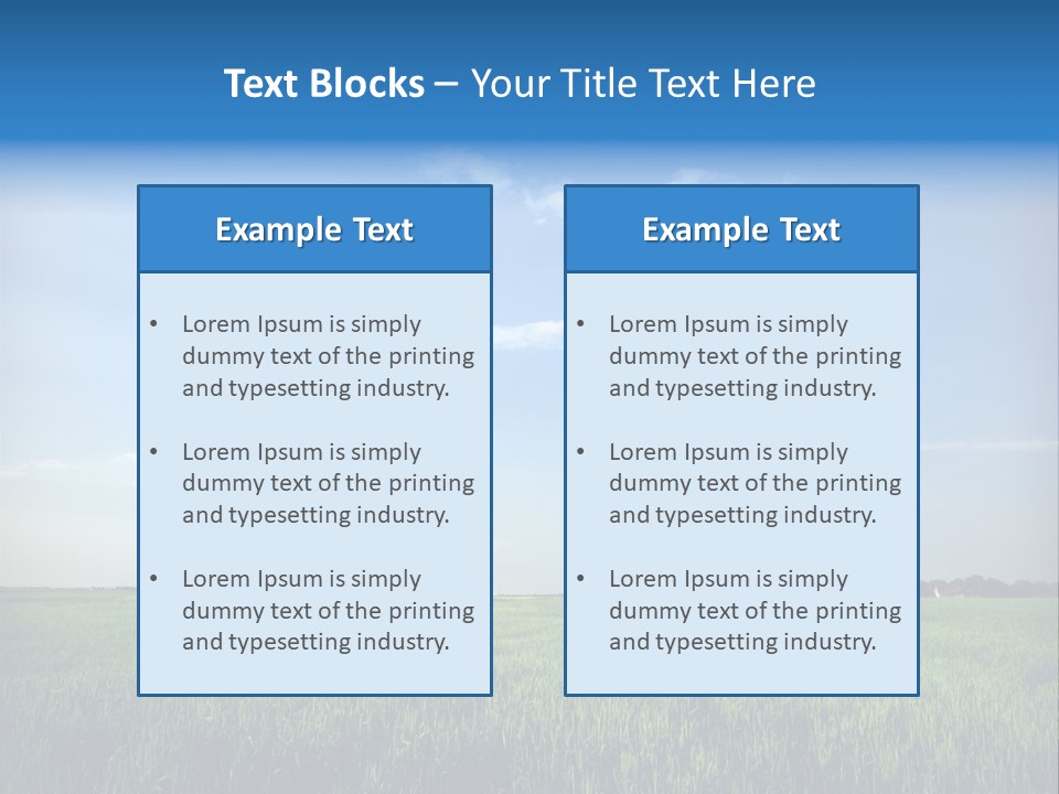 Cloud Industry Oat PowerPoint Template