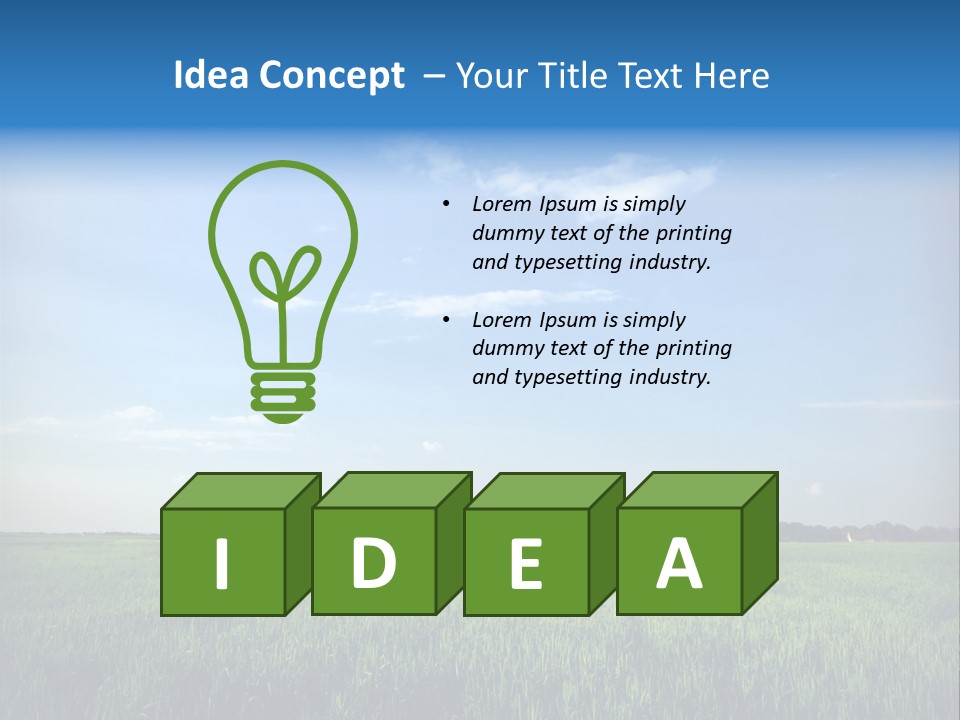 Cloud Industry Oat PowerPoint Template