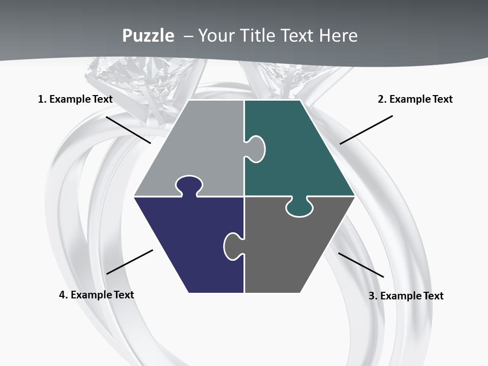 Marriage Render Jewelry PowerPoint Template