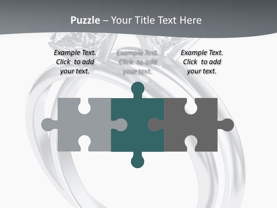 Marriage Render Jewelry PowerPoint Template