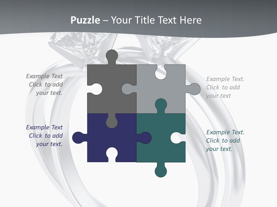 Marriage Render Jewelry PowerPoint Template