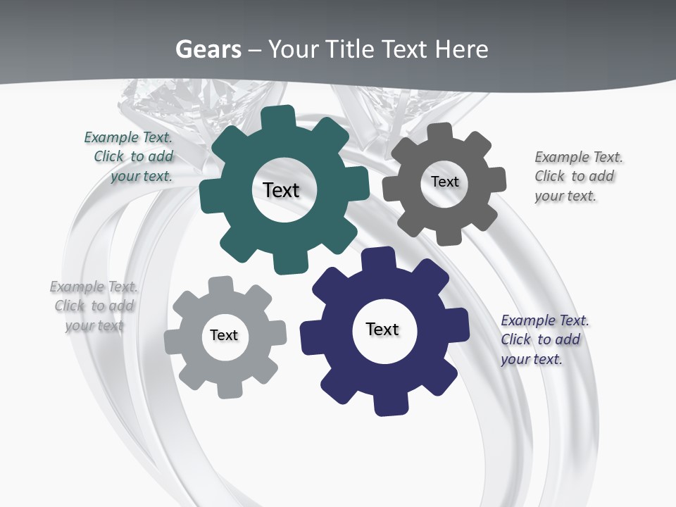 Marriage Render Jewelry PowerPoint Template