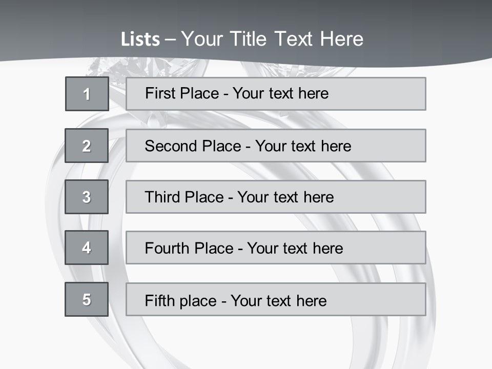 Marriage Render Jewelry PowerPoint Template