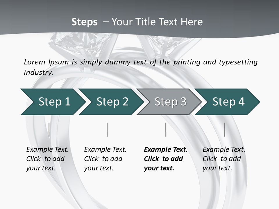 Marriage Render Jewelry PowerPoint Template