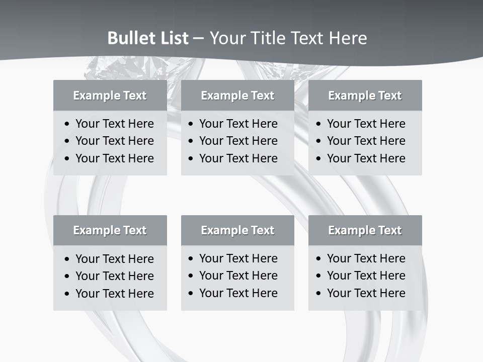 Marriage Render Jewelry PowerPoint Template