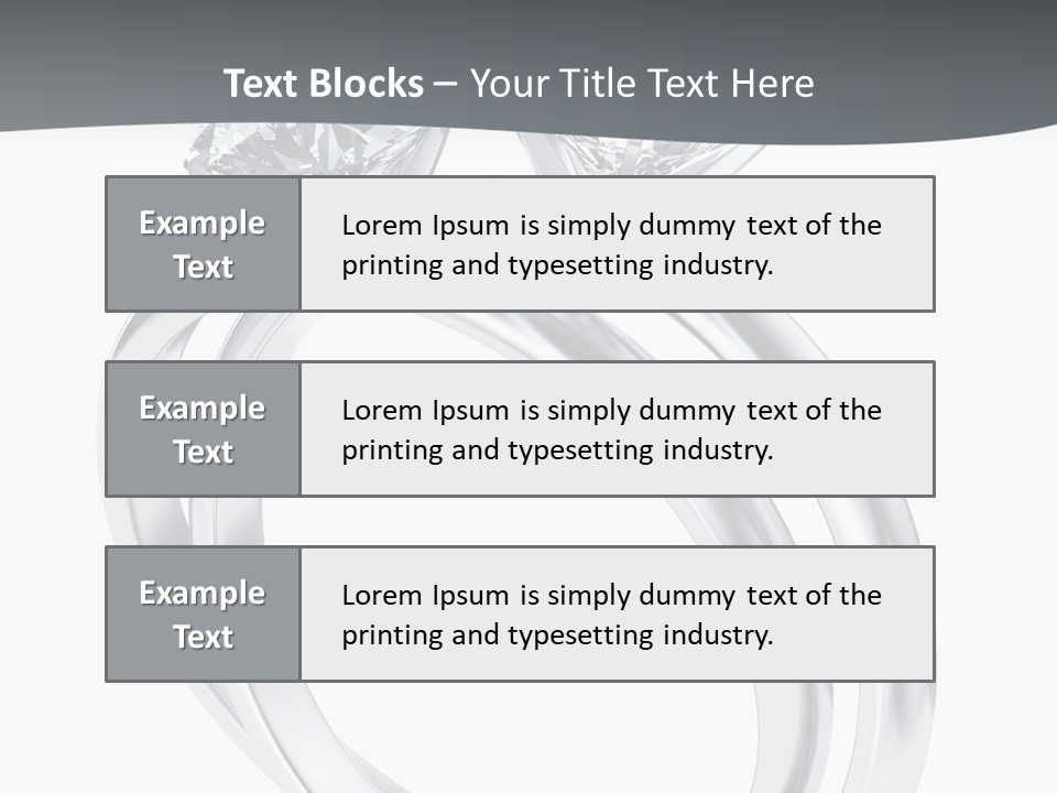 Marriage Render Jewelry PowerPoint Template